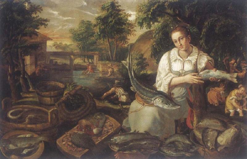 CAMPI, Vincenzo The Fischverkauferin oil painting image